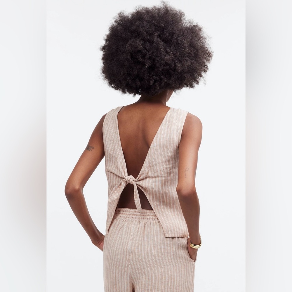Madewell Tie-Back Scoopneck Top